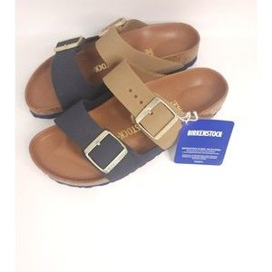 Birkenstock Arizona Split Women Size 36 (5-5 1/2) Sandals Midnight Khaki/Blue
